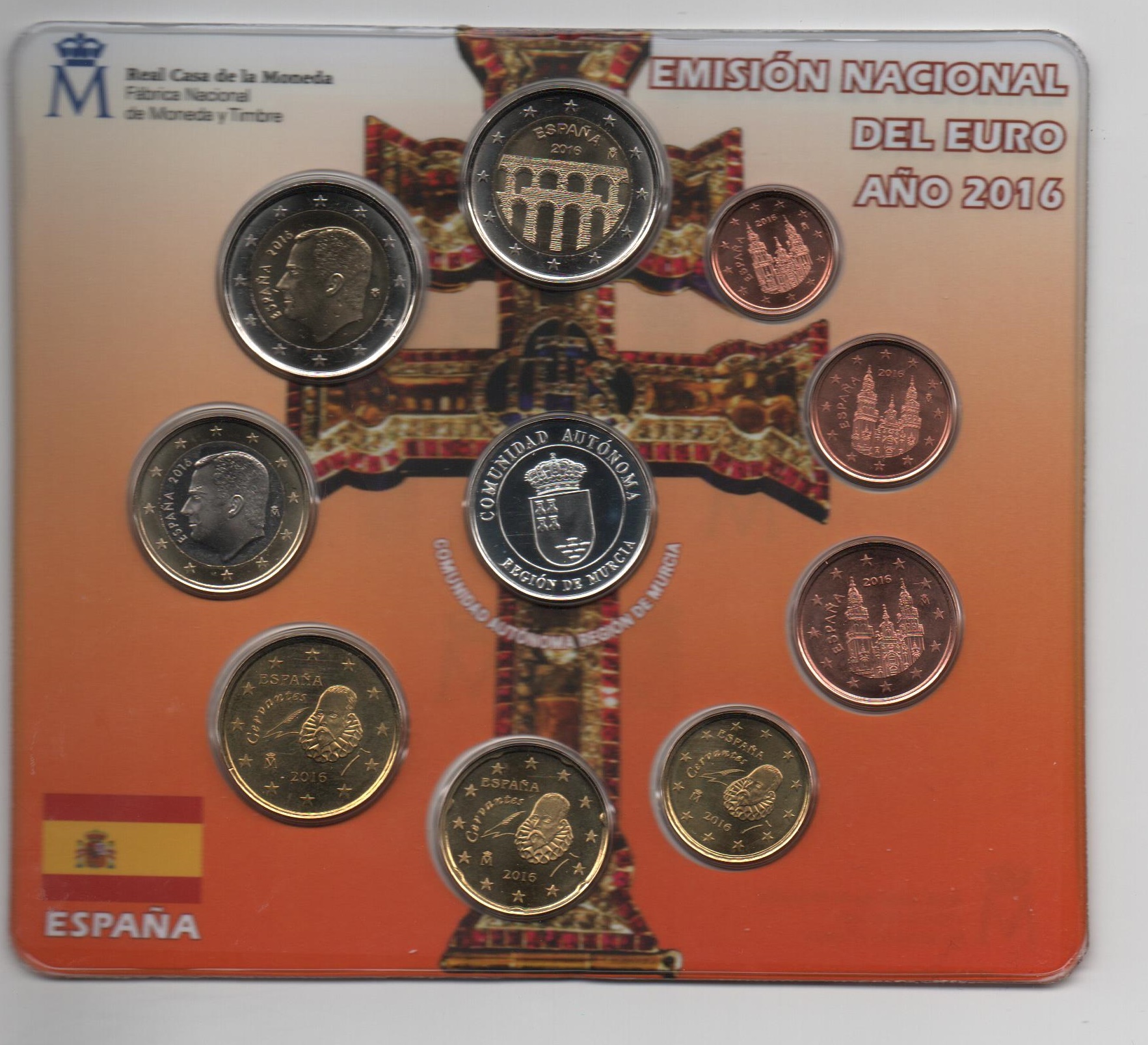 ESPAÑA DEL AÑO 2016 EUROSET FDC